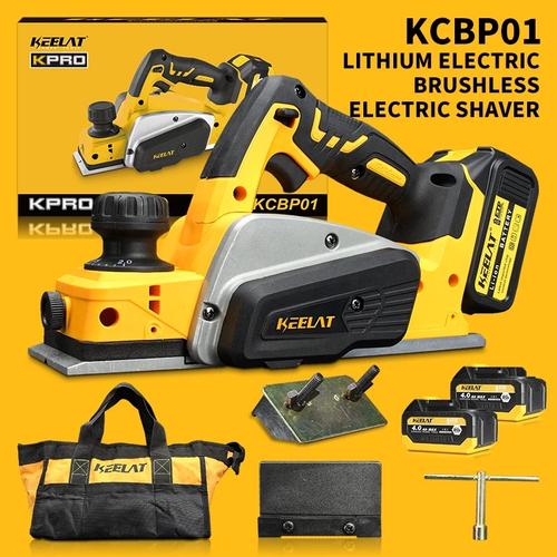 [EZR.3400068] KEELAT KPRO-KCDP01 Cordless Mesin Serut Kayu Planer 82mm  Electric Planner Mesin Serut Tangan Cocok untuk memoles dan memotong kayu