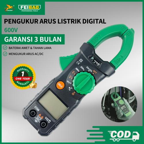 [EZM.1320013] Feibao Pengukur Arus Listrik / Digital Clamp Multimeter AC DC / 600V Diode MultiTester / F59-2109