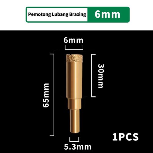 [EZM.1320054] FEIBAO mata bor diamond kaca keramik batu granit marmer ukuran 6mm-65mm kualitas terbaik tahan lama - 6mm