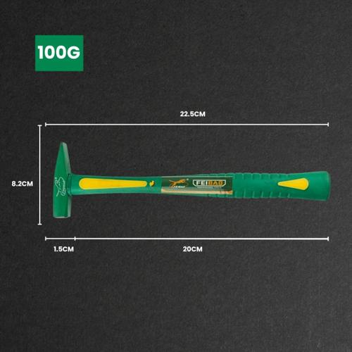 [EZM.1320103] YUEFEIBAO Feibao Palu Tukang Lancip / Fitter Hammer 100-500G / Material Fiberglass / Gagang TPR Karet / F19-0025 - 100G