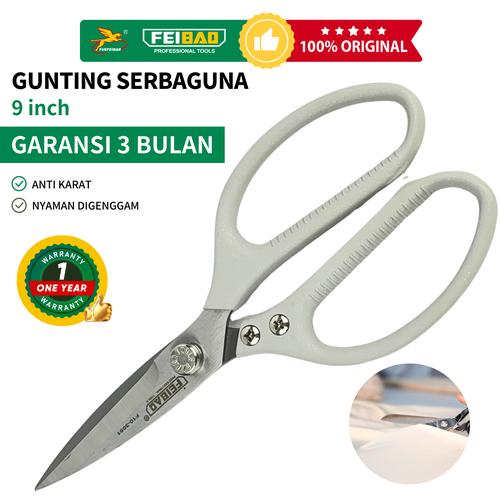 [EZM.1320147] YUEFEIBAO Feibao Gunting Serbaguna 9 Inch / Multifunction Scissors 225mm / Stainless Steel / F10-3051