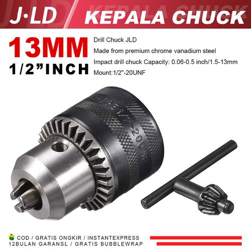[EZM.1320191] JLD Kepala Chuck 13 mm 1/2" inch Perkakas Bor Tangan - Drill Chuck