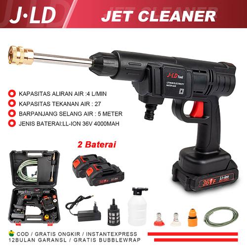 [EZM.1320223] JLD JET CLEANER 36V STEAM CORDLESS  MESIN CUCI AC MOTOR MOBIL Pressure Washer Tanpa Kabel jet cleaner 2 Baterai Alat Cuci Mobil cuci motor tekanan tinggi Tanpa kabel Car Selang