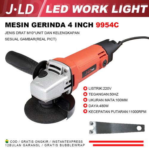 [EZM.1320254] JLD Mesin Gerinda 9954C / Angle Grinder - Mesin Potong Grinda Gurinda 480W MESIN GERINDA TANGAN Cocok untuk memotong dan mengamplas logam Kayu