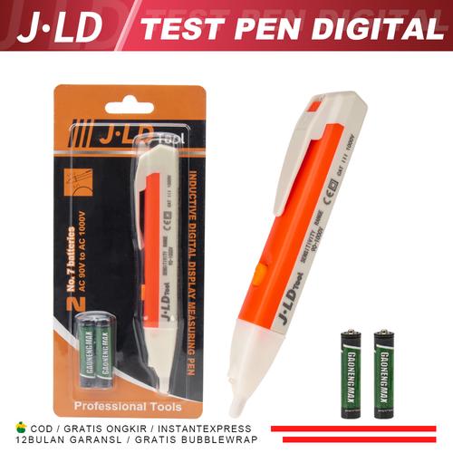 [EZM.1320255] JLD Tes pen digital cek kabel putus AC/90V-1000V/ FREE BATERAI Non-Contact Voltage tester Detektor Tegangan AC tester Stick Pen Detektor Listrik