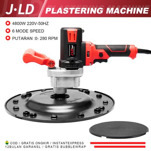 [EZM.1320271] JLD Mesin Plester Acian Semen Tembok 4800W Hand Held Poles Dinding Adukan Semen 6 Mode kecepatan Variable speed Bor Listrik Pelester Tembok Pemoles Mortar Trowel