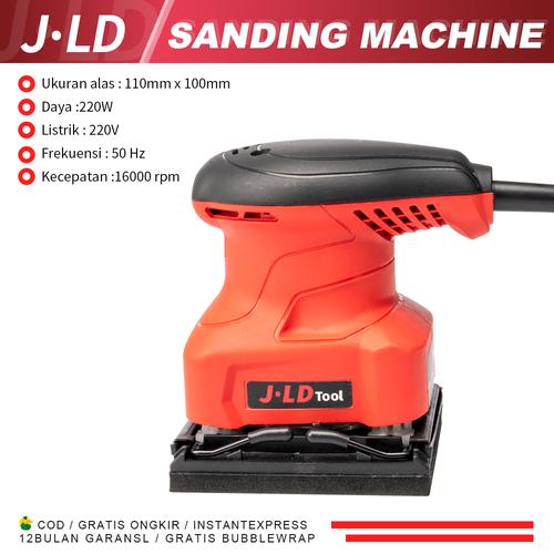 [EZM.1320281] JLD Mesin Amplas 220W Electric Sander J4510 Mesin Amplas Kayu Dan Tembok 110 X 100 mm Listrik