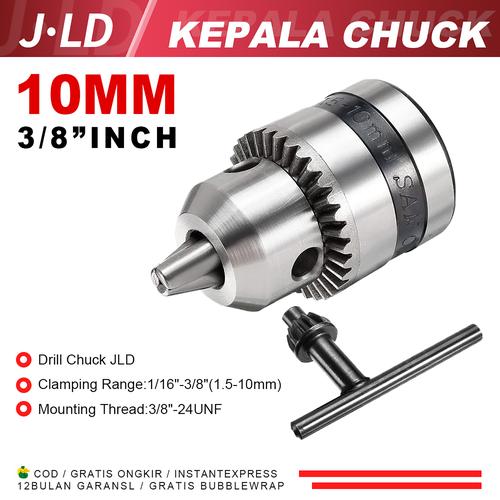 [EZM.1320334] JLD Kepala Chuck 10 mm 3/8" inch JLD Perkakas Bor Tangan - Drill Chuck