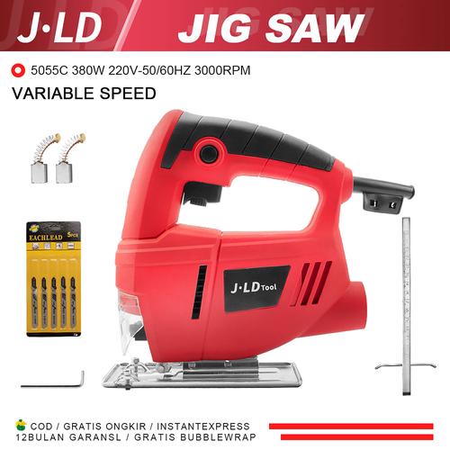 [EZM.1320341] JLD Mesin GergajI Ukir Jig Saw 380W Jigsaw Laser 220V Variable Speed Suitable Wood Sawing Machine For Cutting wood plastic iron J5055C