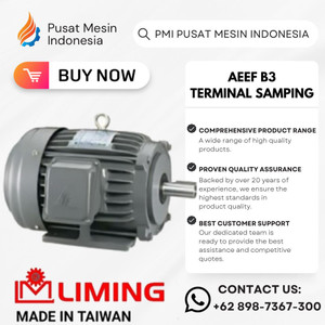 [EZM.1280207] DINAMO ELECTRIC MOTOR LIMING AEEF 4P 40HP 30KW 3PHASE 380V B3 TERMINAL SAMPING/ DINAMO LIMING/ DINAMO TERMINAL SAMPING