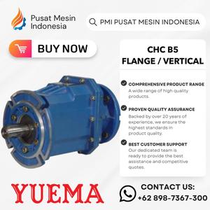 [EZM.1280402] GEARBOX HELICAL YUEMA B5 CHCF 04 RATIO 34.20 - 51.30 GEAR BOX / GEARBOX DINAMO/ GEAR BOX DINAMO