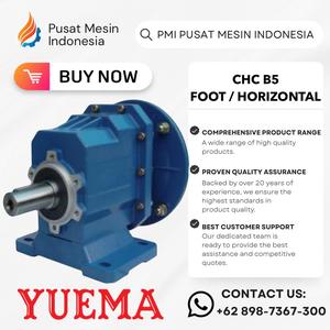 [EZM.1280432] GEARBOX HELICAL YUEMA B5 CHC 04  RATIO 34.20 - 51.30 GEAR BOX / GEARBOX DINAMO/ GEAR BOX DINAMO