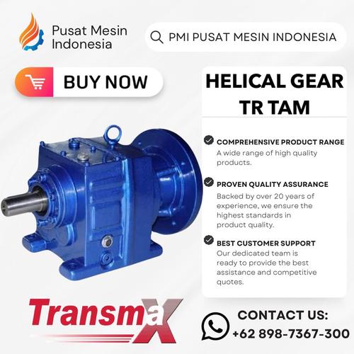 [EZM.1281089] HELICAL GEAR MOTOR TRANSMAX TR 27 TAM 80 RATIO 5/ 0.55KW/ 0.75 HP GEAR BOX TRANSMAX/ GEARBOX DINAMO/ GEAR BOX DINAMO/ HELICAL GEAR MOTOR/ DINAMO