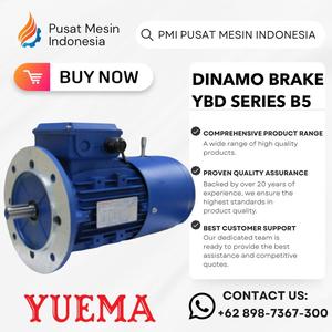 [EZM.1281101] BRAKE DINAMO MOTOR YUEMA YBD 6P 1,1KW 1,5HP 3PHASE 380V B5/ BRAKE ELECTRIC MOTOR/ DYNAMO MOTOR LISTRIK/ DYNAMO MOTOR/ ELEKTRO MOTOR/ ELECTRO MOTOR