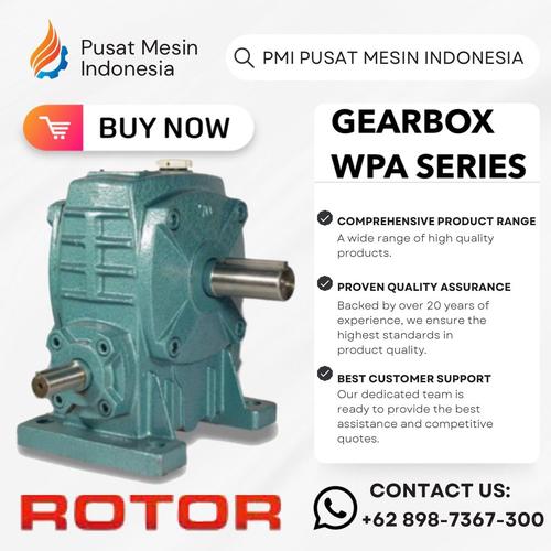 [EZM.1281116] GEAR BOX ROTOR WPA 40 WORM GEAR REDUCER RATIO 1:10-60/ GEARBOX WPA/ GEARBOX SPEED REDUCER WPA/ GEARBOX REDUCER/ WORM GEAR WPA/ GEARBOX WPA/ GEARBOX SPEED REDUCER