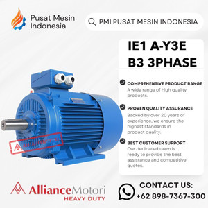 [EZM.1281306] ELEKTRO MOTOR ALLIANCE A-Y3e / AY3E B3 4P 55KW 75HP 3PHASE 380V/ DINAMO ELECTRIC MOTOR/ ELEKTRO MOTOR ALLIANCE/ DINAMO ALLIANCE 3 PHASE/ ALLIANCE MOTORI DINAMO/ DINAMO IE1 B3