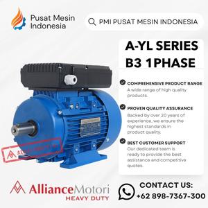 [EZM.1281485] ELEKTRO MOTOR 1 PHASE ALLIANCE A-YL / AYL B3 2P 3,7KW 5HP SINGLE PHASE 220V/ DINAMO ELECTRIC MOTOR/ DINAMO 1PHASE/ DINAMO 1 PHASE/ DINAMO 1PHASE FOOT/ ELEKTRO MOTOR 1PHASE/ ELECTRO MOTOR 1PHASE
