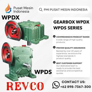 [EZM.1281699] GEAR BOX REVCO WPDX / WPDS 100 WORM GEAR REDUCER RATIO 1:10-60/ GEARBOX WPDX/ GEARBOX WPDS/ GEARBOX SPEED REDUCER/ GEARBOX REDUCER/ WORM GEAR WPDX/ WORM GEAR WPDS