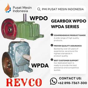 [EZM.1281706] GEAR BOX REVCO WPDA / WPDO 50 WORM GEAR REDUCER RATIO 1:10-60/ GEARBOX WPDA/ GEARBOX WPDO/ GEARBOX SPEED REDUCER/ GEARBOX REDUCER/ WORM GEAR WPDA/ WORM GEAR WPDO