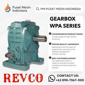 [EZM.1281718] GEAR BOX REVCO WPA 135 WORM GEAR REDUCER RATIO 1:10-60/ GEARBOX WPA/ GEARBOX SPEED REDUCER WPA/ GEARBOX REDUCER/ WORM GEAR WPA/ GEARBOX WPA/ GEARBOX SPEED REDUCER/ GEARBOX REDUCER/ WORM GEAR WPA