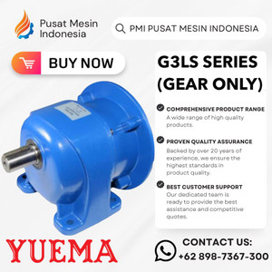 [EZM.1282400] GEAR BOX HELICAL YUEMA G3LS 0,55KW 0,75HP 550W  as 40 RATIO 160, 200 GEAR ONLY/ MINI GEAR BOX FLANGE