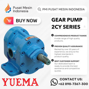 [EZM.1282486] GEAR PUMP YUEMA YCB 30/0.6 - MECHANICAL SEAL POMPA / GEARPUMP/ POMPA TRANSFER MINYAK