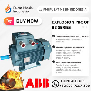 [EZM.1283298] ELEKTRO MOTOR ABB EXPLOSION PROOF ELECTRIC MOTOR 2P 4KW M2JAX  112 M2A 3PHASE 220/380V B3/ DINAMO ELECTRIC MOTOR/ ELEKTRO MOTOR/ EXPLOSION PROOF MOTOR/ MOTOR EXPLOSION PROOF/ ELECTRO MOTOR EXPLOSION PROOF