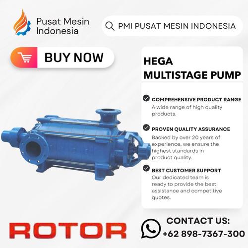 [EZM.1283452] POMPA ROTOR HEGA 4007 40x7 CAST IRON GLAND PACKING MULTISTAGE PUMP