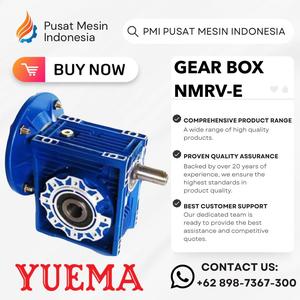 [EZM.1283463] GEAR BOX WORM GEAR YUEMA YMRV NMRV TYPE E 90 RATIO 1/7,5 - 1/100/ GEAR BOX REDUCER/ GEAR BOX REDUCER NMRV/ GEAR BOX REDUCER WORM