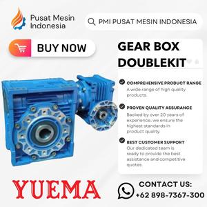 [EZM.1283494] GEAR BOX YUEMA DOUBLE KIT NMRV YMRV 63/130/ GEAR BOX REDUCER/ GEAR BOX REDUCER NMRV/ GEAR BOX REDUCER WORM