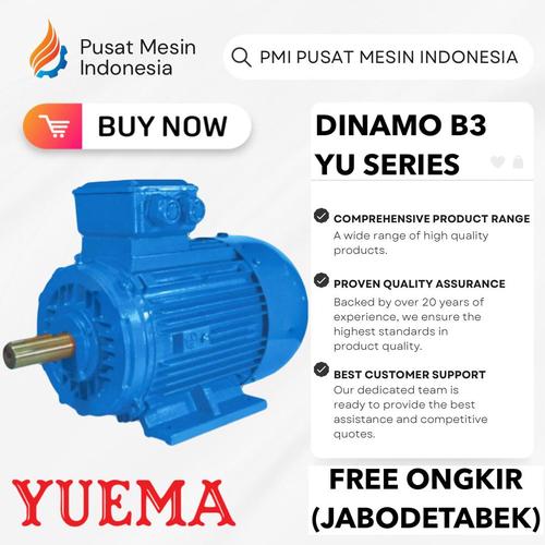 [EZM.1283523] ELEKTRO MOTOR YUEMA YU 4P 55KW 75HP 3PHASE 380V B3/ DINAMO ELECTRIC MOTOR/ ELECTRO MOTOR 3 PHASE/ ELEKTRO MOTOR 3 PHASE 380V/ ELEKTRO MOTOR/ ELEKTRO YUEMA