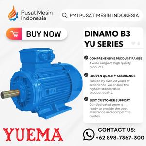[EZM.1283598] ELEKTRO MOTOR YUEMA YU 2P 3KW 4HP 3PHASE 380V B3/ DINAMO ELECTRIC MOTOR/ ELECTRO MOTOR 3 PHASE/ ELEKTRO MOTOR 3 PHASE 380V/ ELEKTRO MOTOR/ ELEKTRO YUEMA