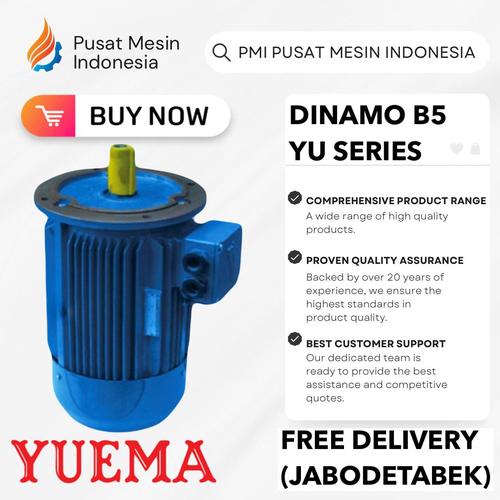 [EZM.1283624] ELEKTRO MOTOR YUEMA YU 8P 30KW 40HP 3PHASE 380V B5/ DINAMO ELECTRIC MOTOR/ ELECTRO MOTOR 3 PHASE/ ELEKTRO MOTOR 3 PHASE 380V/ ELEKTRO MOTOR/ ELEKTRO YUEMA