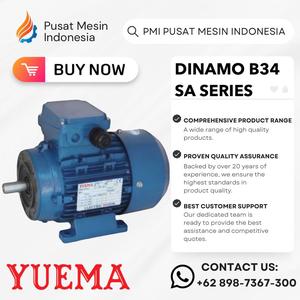 [EZM.1283824] ELEKTRO MOTOR YUEMA SA 4P 4KW 5,5HP 3PHASE 380V B34/ DINAMO ELECTRIC MOTOR/ ELECTRO MOTOR 3 PHASE/ ELEKTRO MOTOR 3 PHASE 380V/ ELEKTRO MOTOR