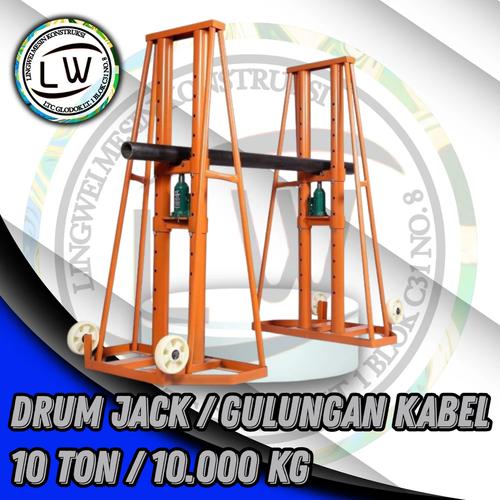 [EZM.1290001] DRUM JACK 10 TON / GULUNGAN KABEL 10 TON / DUDUKAN KABEL 10 TON / CABLE ROLLER 10 TON
