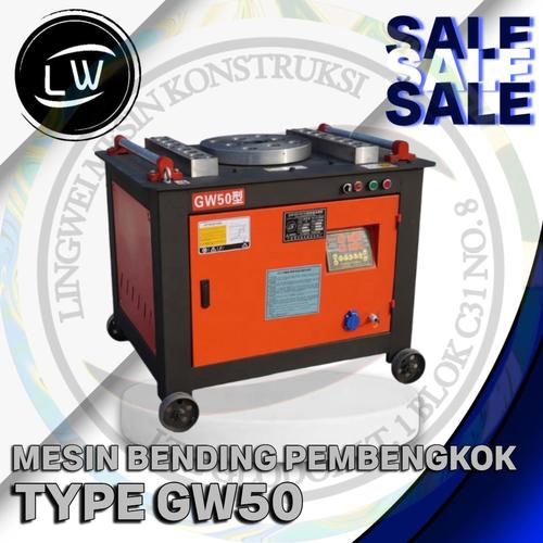 [EZM.1290030] MESIN BENDING BESI KAWAT BAJA GW50 / PEMBENGKOK BESI GW50 / BAR BENDER GW50