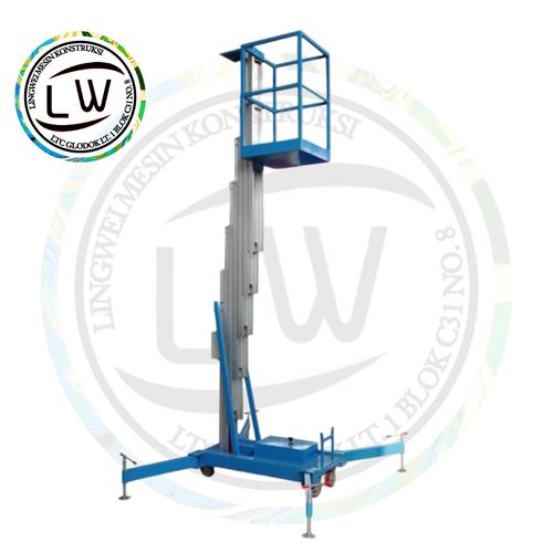[EZM.1290098] SCISSOR LIFT DOUBLE MAST ALUMUNIUM ELECTRIC HYDRAULIC 8 METER