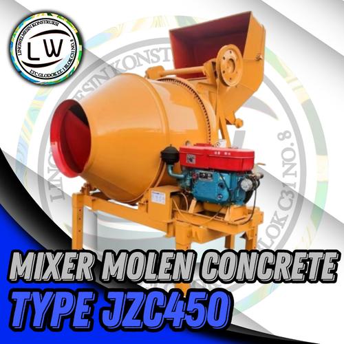 [EZM.1290218] MESIN PENGADUK SEMEN JZC450 / MIXER MOLEN SEMEN CONCRETE TYPE JZC450