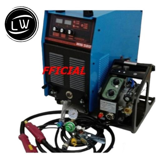 [EZM.1290227] MESIN WELDING TRAFO LAS MMA & MIG 500 CO2 + WIRE FREEDER - TIGA JAYA