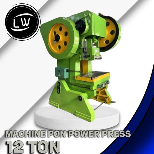 [EZM.1290318] MESIN POWER PRESS / MACHINE PON POWER PRESS LOGAM PLAT BESI BAJA 12TON