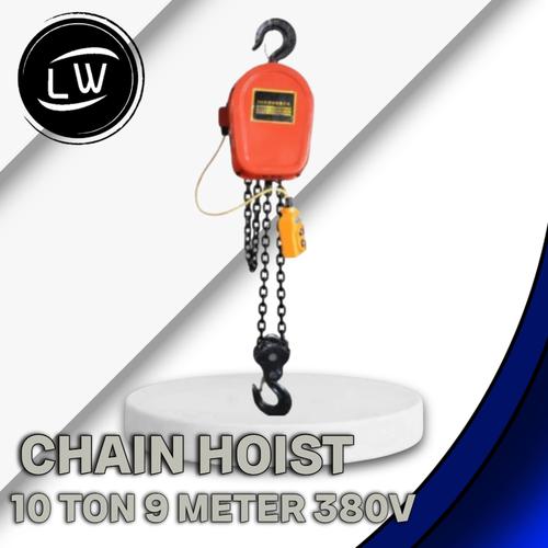 [EZM.1290521] ELECTRIC CHAIN HOIST 10 TON 9 METER 3PHASE 380V / CHAIN BLOCK ELEKTRIK 10 TON 9 METER 3PHASE 380V