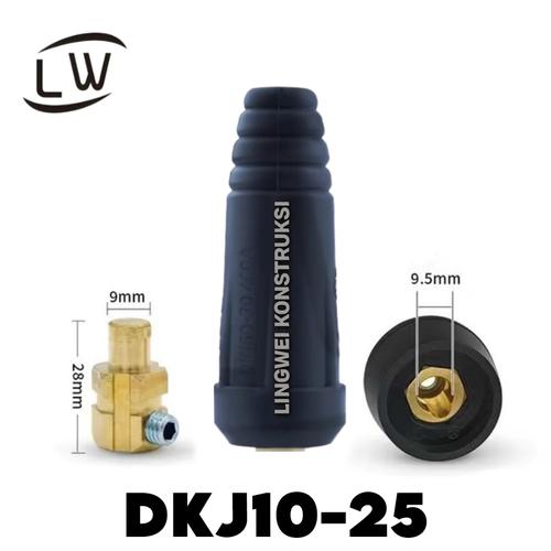 [EZM.1290533] KONEKTOR KABEL LAS MALE FEMALE DKJ10-25 / CONNECTOR SOCKET CABLE 10-25