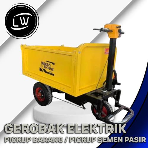 [EZM.1290596] GEROBAK ELEKTRIK / LISTRIK DUMP MANUAL / PICK UP SEMEN BATA PASIR