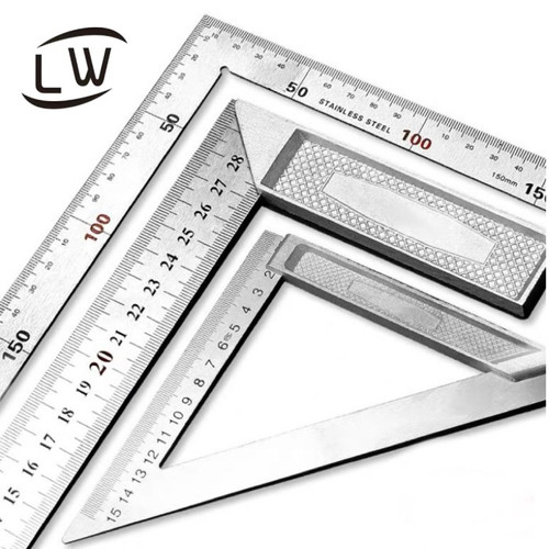 [EZM.1290754] PENGGARIS SIKU BESI TUKANG / TRIANGLE RULER - 200mm