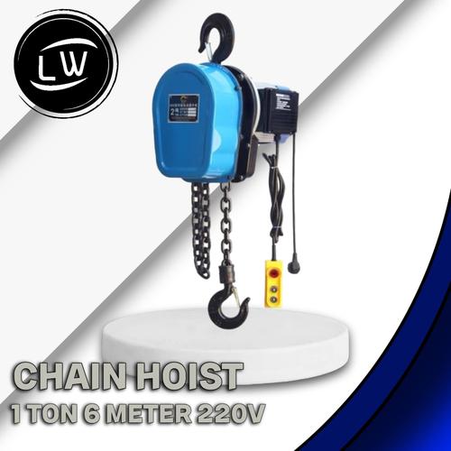 [EZM.1290780] ELECTRIC CHAIN HOIST 1 TON 6 METER 1 PHASE / CHAIN BLOCK ELEKTRIK 1 TON 6 METER 1 PHASE