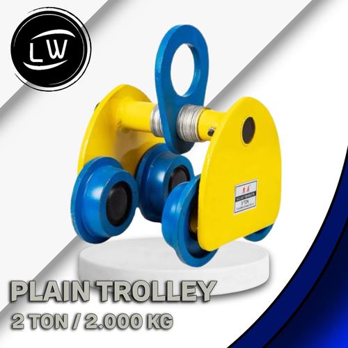 [EZM.1290797] PLAIN TROLLEY 2 TON / MANUAL TROLI 2 TON 2000 KG