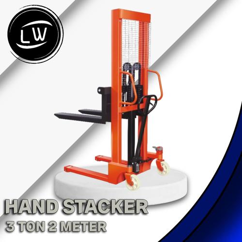 [EZM.1290820] HANDLIFT / FORKLIFT MANUAL HAND STACKER CARLIFT 3 TON TINGGI 2 METER