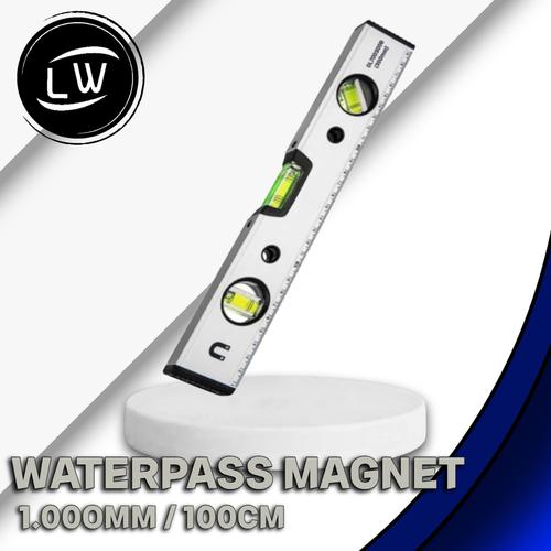 [EZM.1290824] WATERPASS MAGNET ALUMUNIUM 40" 1000MM / WATER PASS MAGNIT LEVEL 40" 100OMM