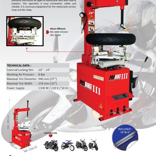 [EZM.1300001] Tire Changer Probike III Mesin bongkar pasang ban Khusus ban Motor