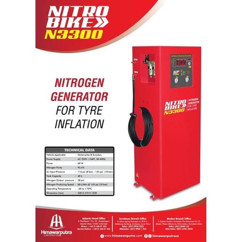 [EZM.1300025] MESIN NITROGEN GENERATOR NITROBIKE N3300 MOTOR PENGIRIMAN TOPED